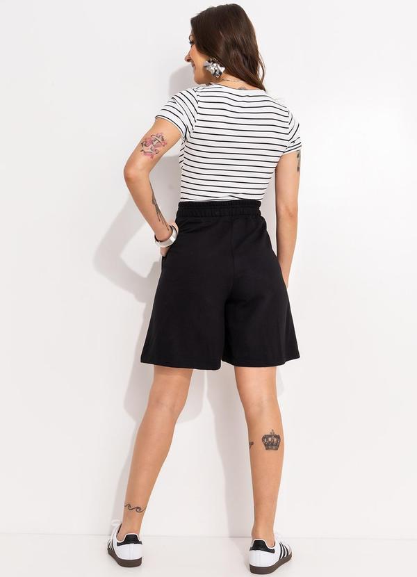 Bimini - Bermuda Preto em Moletom 4