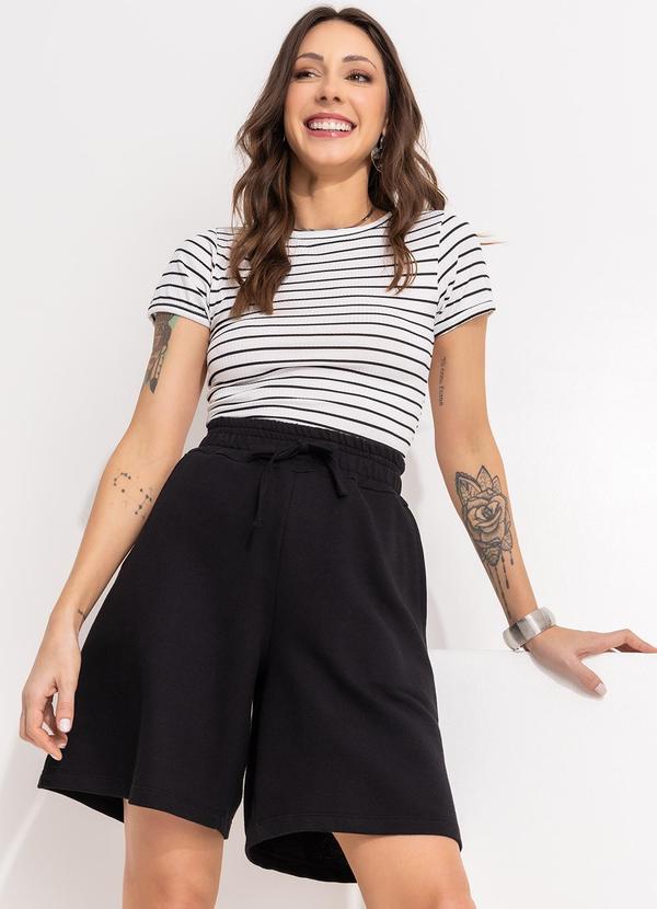 Bimini - Bermuda Preto em Moletom 7