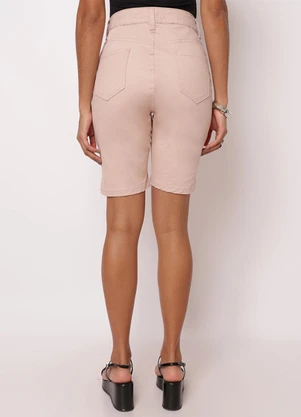 Torra - Bermuda Sarja Feminina Reta Rosa - TORRA