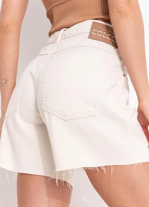 Colcci - Bermuda Sarja Jade Off White - COLCCI