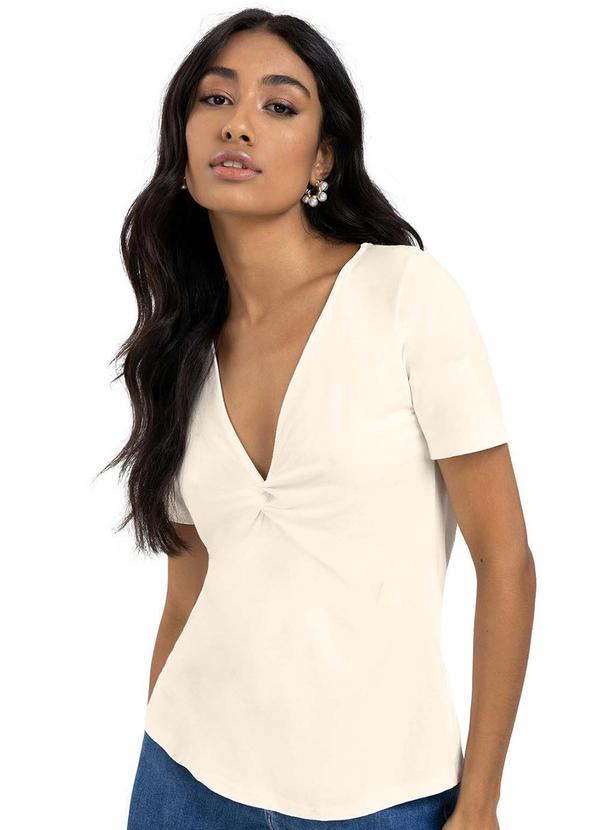 Endless - Blusa Crepe Feminina Bege