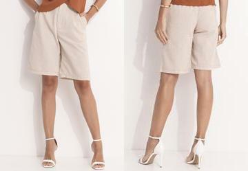 Jorts Natural em Linho