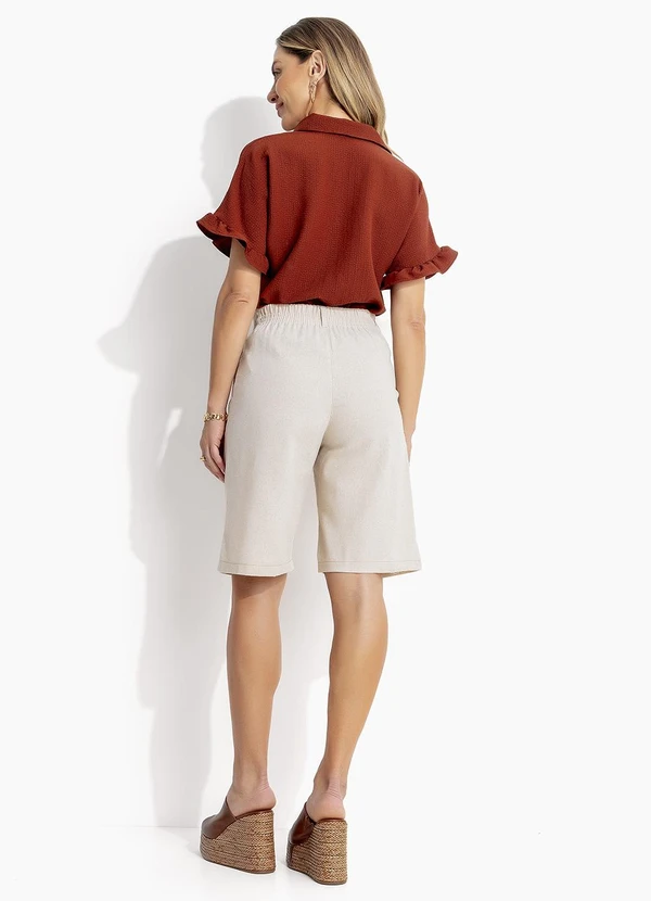 Quintess - Jorts Natural em Linho 2