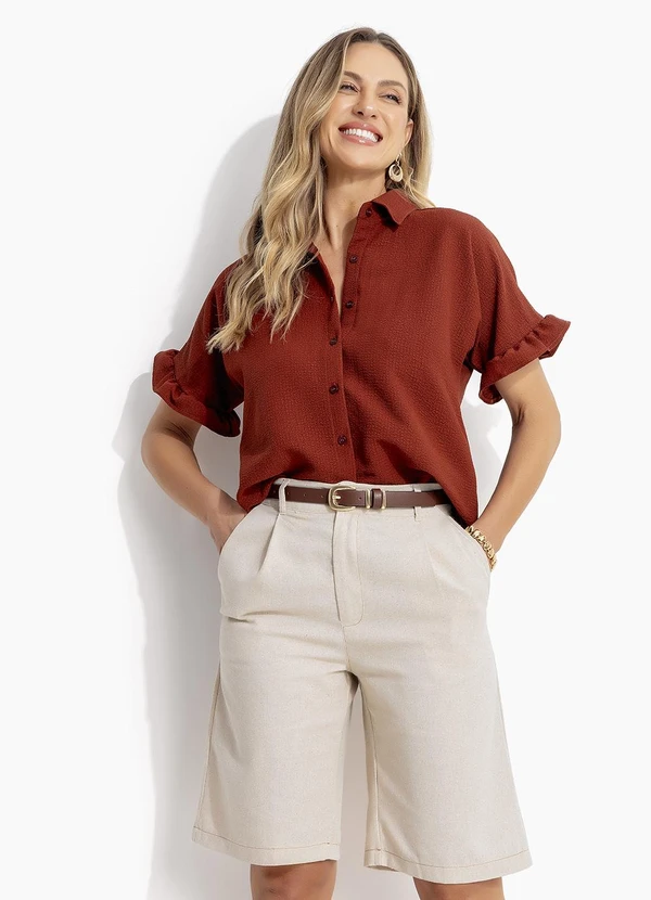 Quintess - Jorts Natural em Linho 6