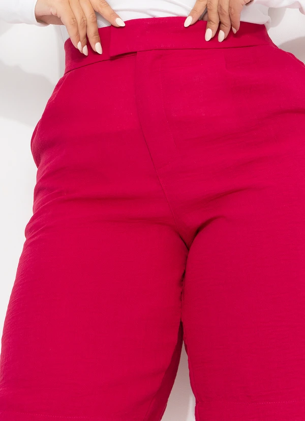 Quintess - Jorts Pink em Crepe Plano 13