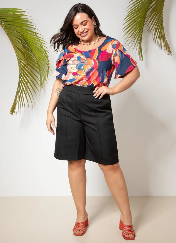 Quintess - Jorts Preto em Alfaiataria 1