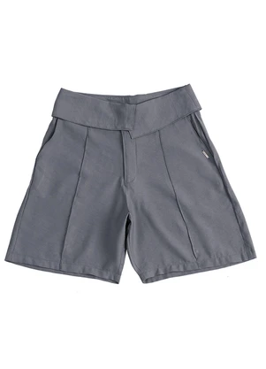 Soft Bonni - Short Alfaiataria Adulto Feminino Cinza - SOFT BONNI