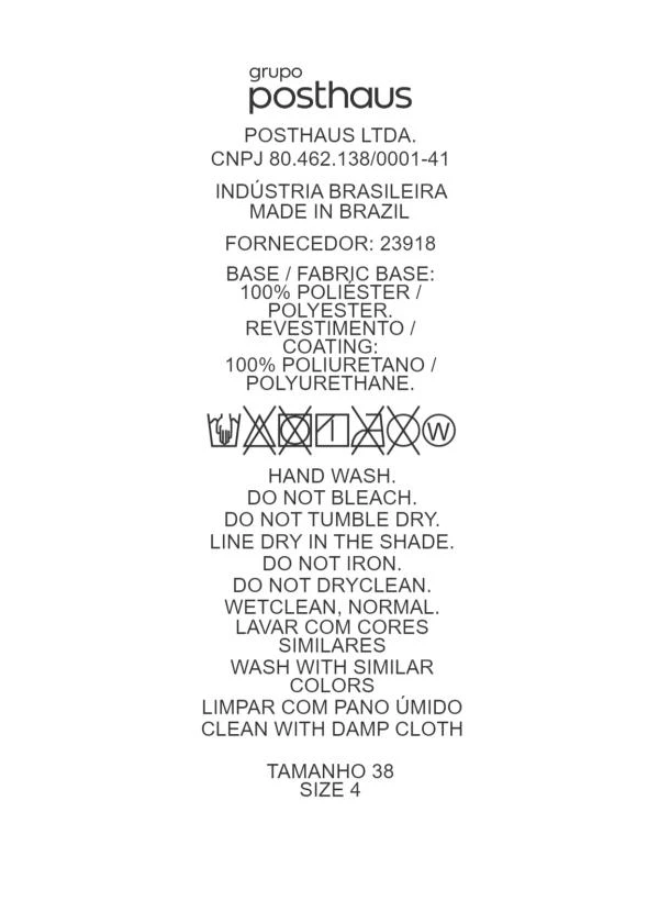 Quintess - Short de Material Sintético Marrom Amendoado com Cintura Alta e Bolsos 8