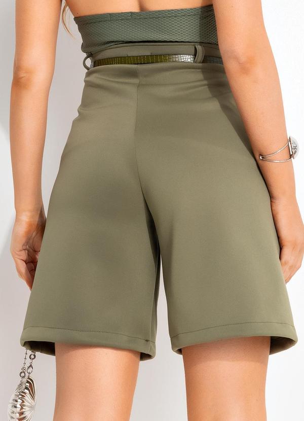 Quintess - Short Verde Militar em Neoprene 7