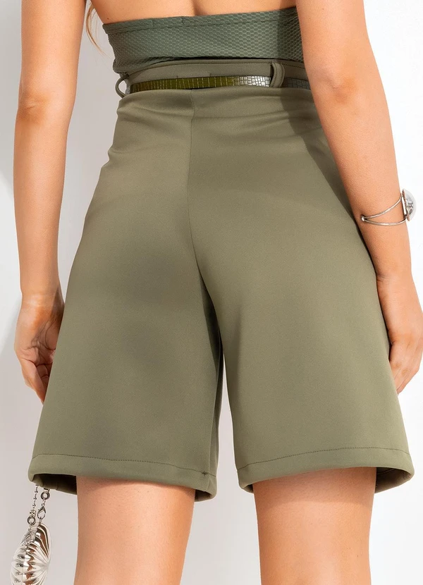 Quintess - Short Verde Militar em Neoprene 2