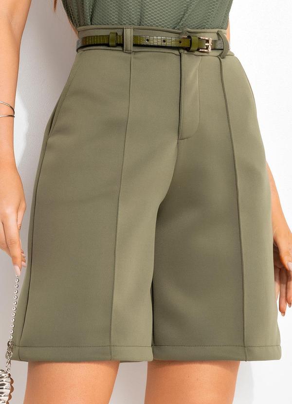 Quintess - Short Verde Militar em Neoprene 4