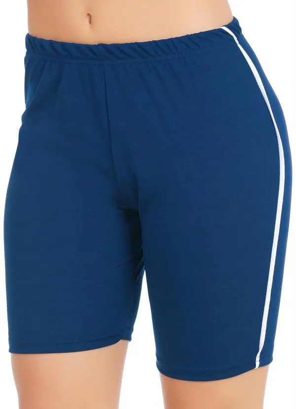 Moda Pop - Bermuda em Helanca Azul Marinho