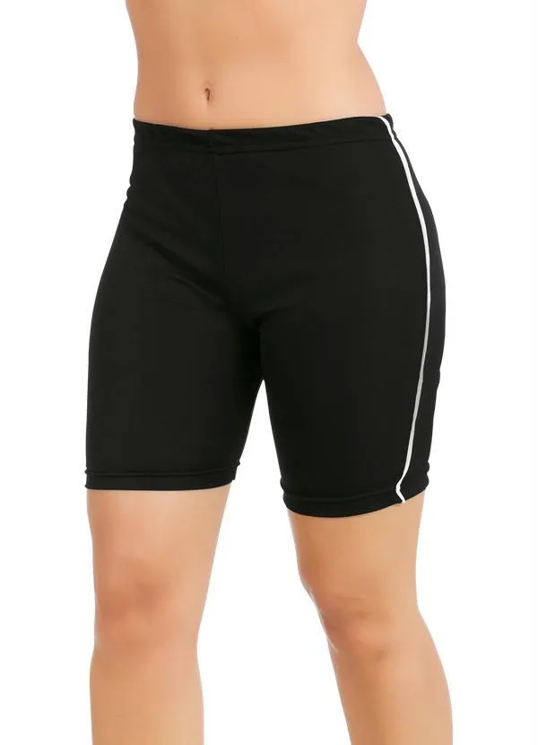 Moda Pop - Bermuda Preta em Helanca 3