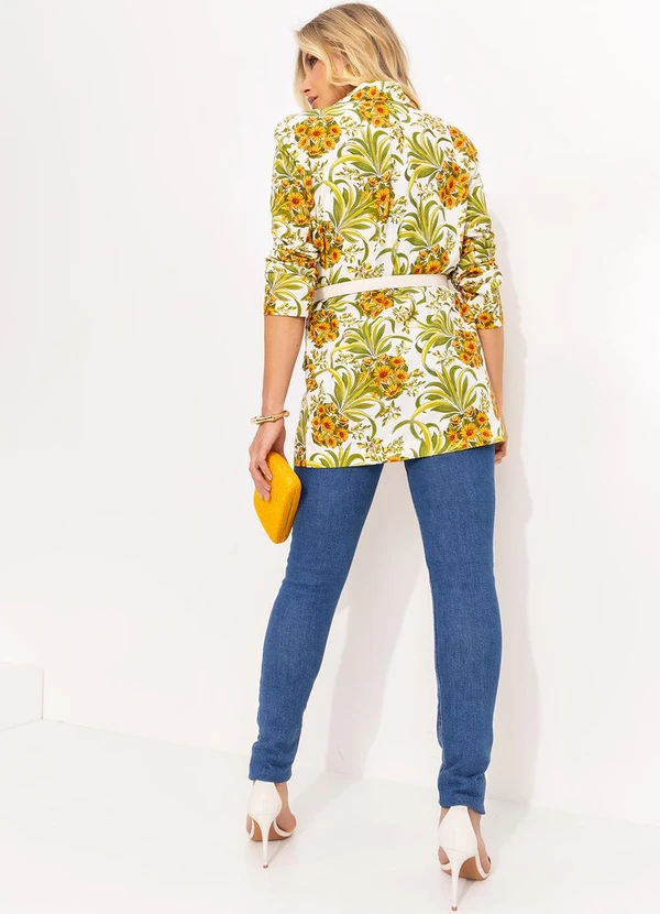 Farm - Blazer Abacaflor Off White 4