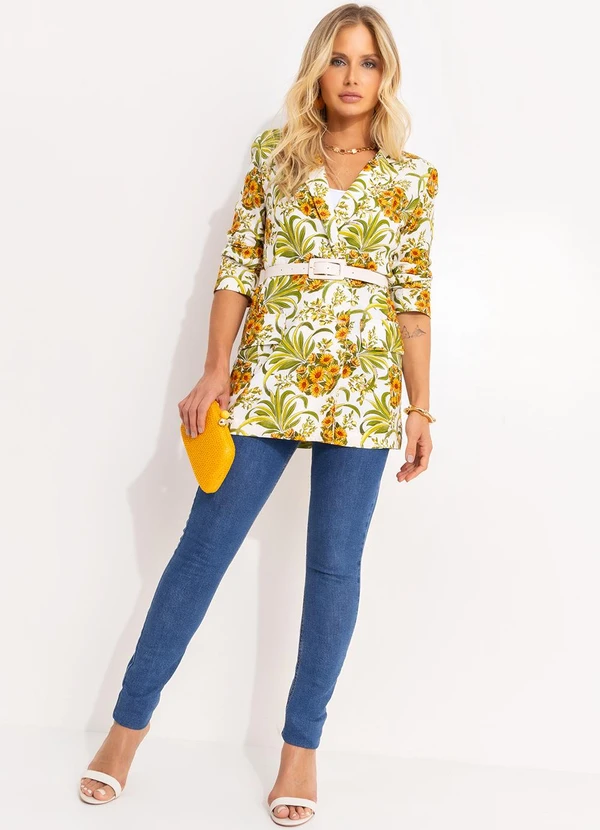 Farm - Blazer Abacaflor Off White 6