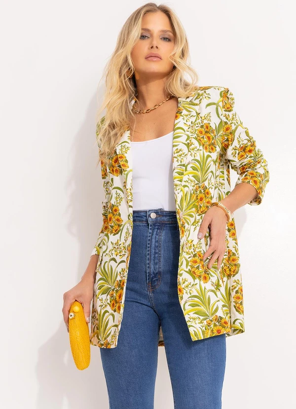 Farm - Blazer Abacaflor Off White 7