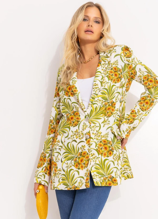 Farm - Blazer Abacaflor Off White 8