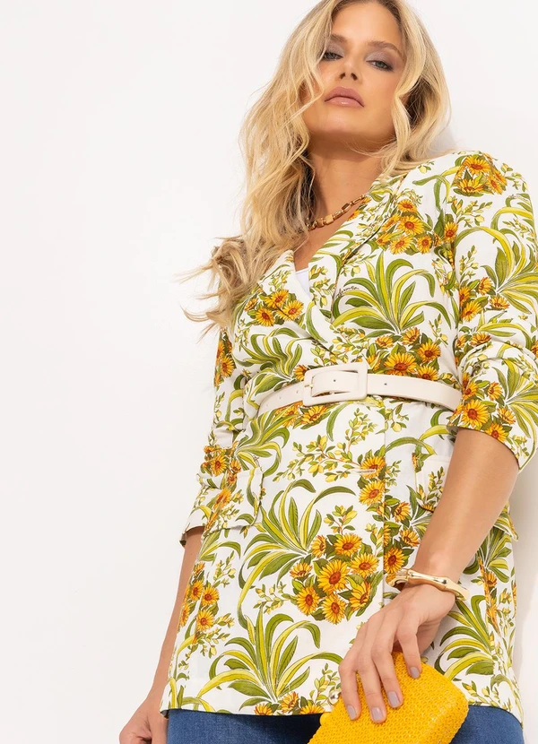 Farm - Blazer Abacaflor Off White 9