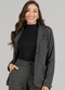Soft Bonni - Blazer Adulto Feminino Cinza - variação: Preto