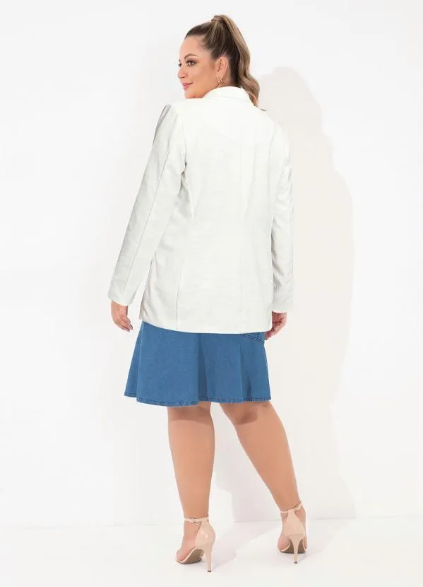 bonprix - Blazer Alfaiataria Alongado Off White 7