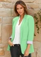 bonprix - Blazer Alfaiataria Alongado Off White - variação: Verde Água