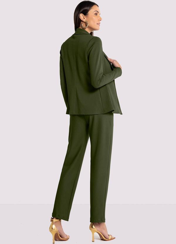Lunender - Blazer Alfaiataria em Malha com Bolso Verde 4