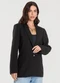 Endless - Blazer Alfaiataria Ferminino Bege - variação: Preto