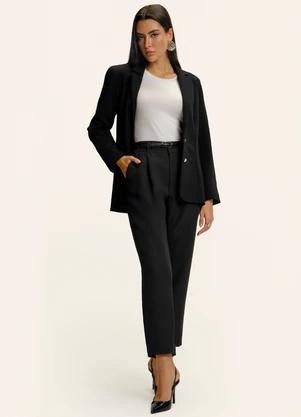 Endless - Blazer Alfaiataria Manga Longa Preto - ENDLESS