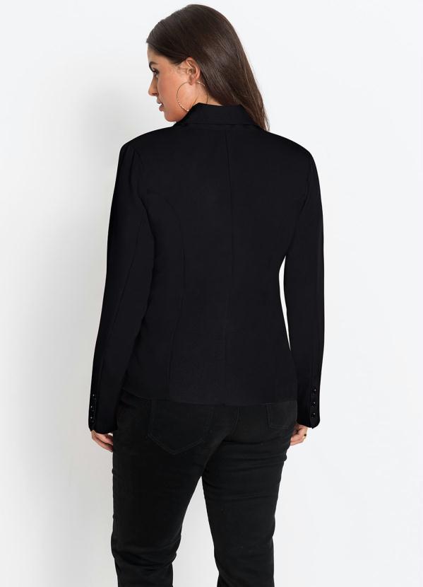 bonprix - Blazer Alfaiataria Preto 4