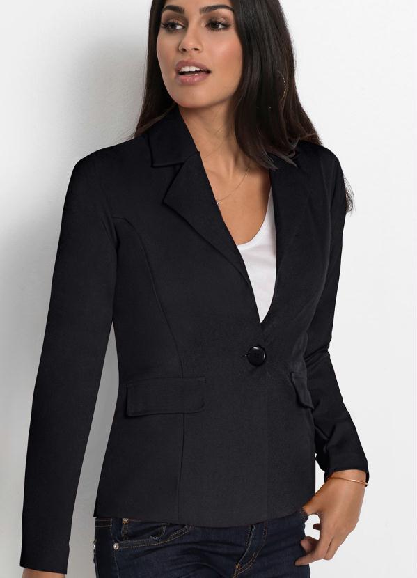 bonprix - Blazer Alfaiataria Preto 3