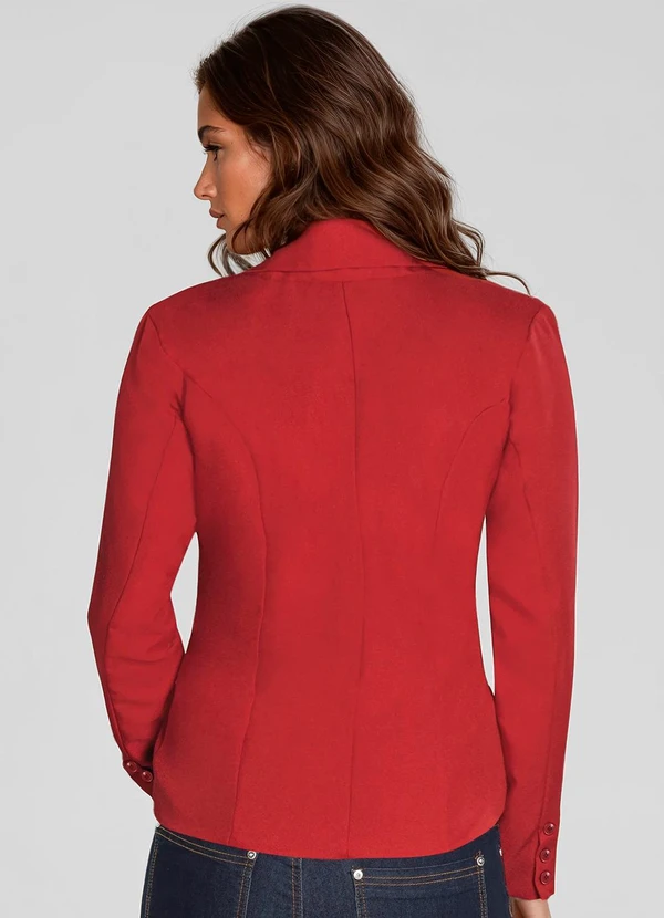 bonprix - Blazer Alfaiataria Vermelho 2