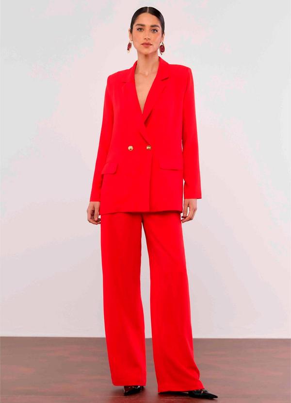 Carlota Costa - Blazer Alfaiataria Vermelho 1