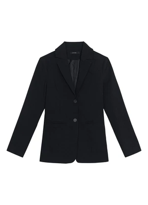 Malwee - Blazer Alongado Alfaiataria Preto - MALWEE
