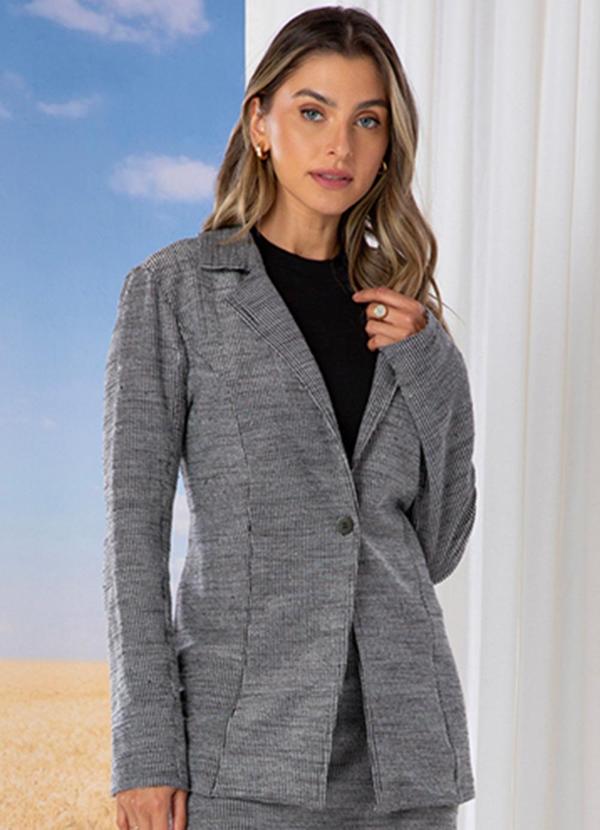 Use Modo - Blazer Alongado Avessado Preto