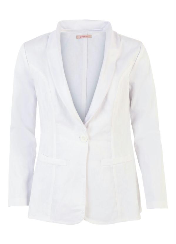 Quintess - Blazer Alongado Branco 5