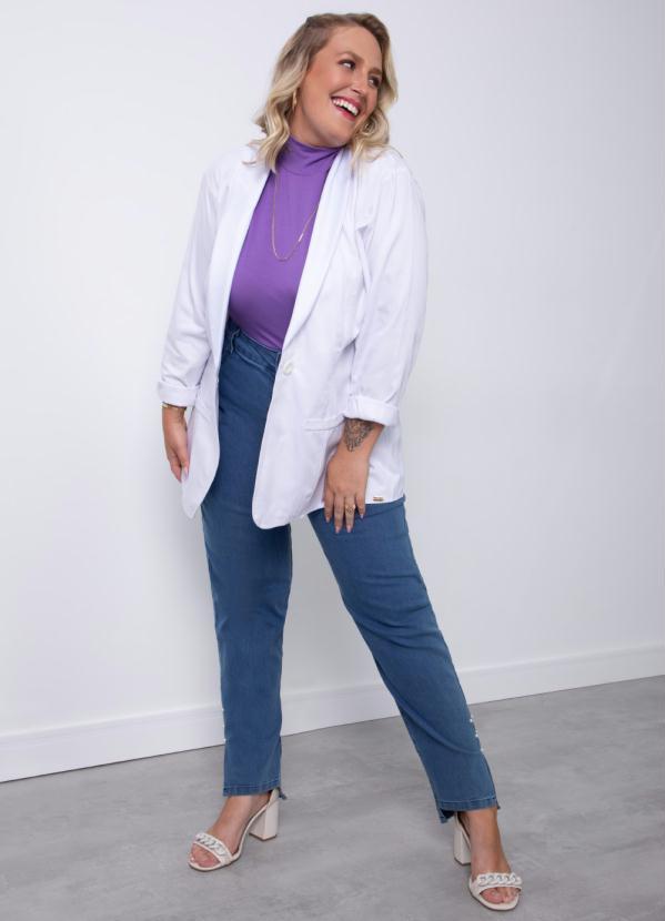 Quintess - Blazer Alongado Branco 7