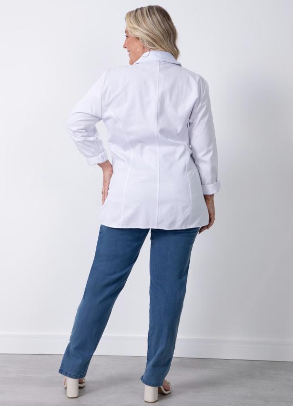 Quintess - Blazer Alongado Branco 8