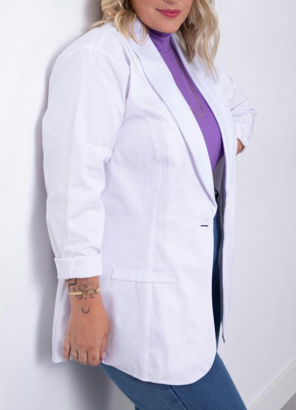 Quintess - Blazer Alongado Branco 9