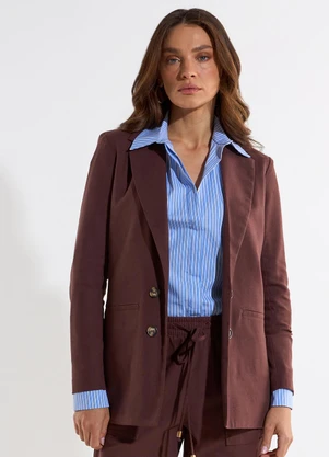 Ritmi Studio - Blazer Alongado Liso - RITMI STUDIO