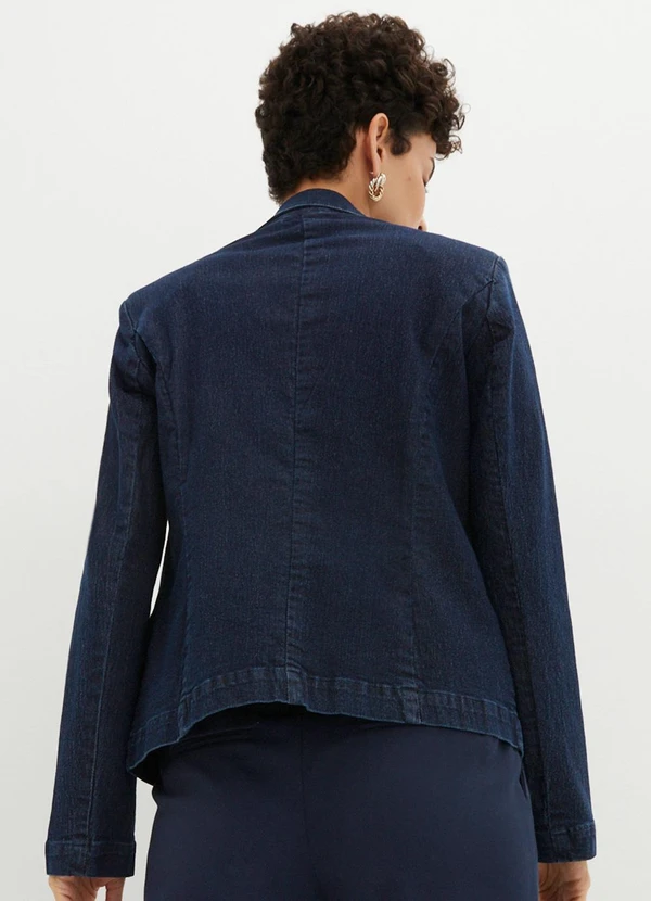 bonprix - Blazer Azul Escuro em Jeans 2