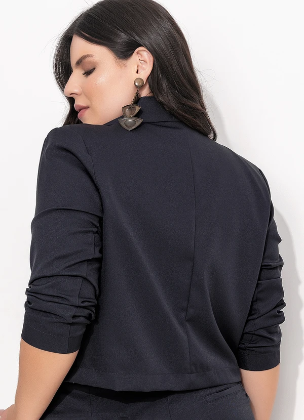 Quintess - Blazer Azul Marinho em Alfaiataria 4