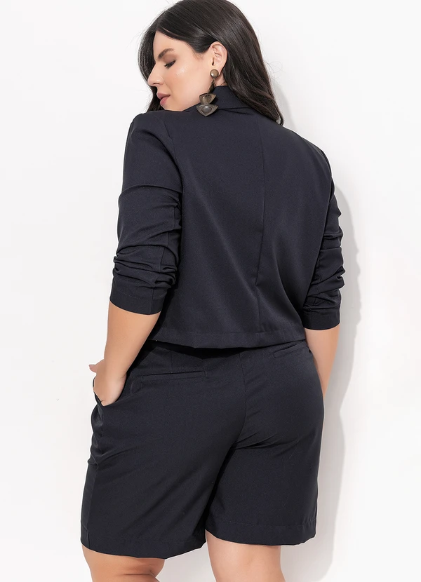 Quintess - Blazer Azul Marinho em Alfaiataria 2