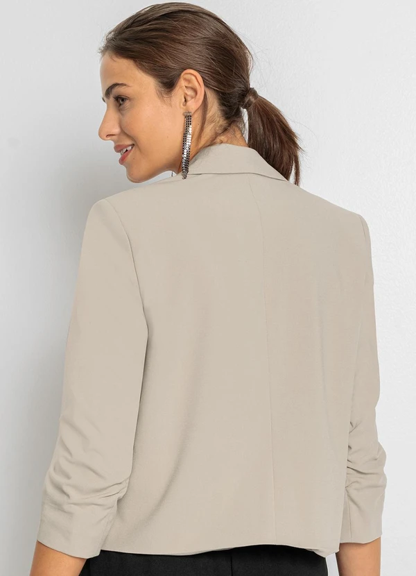 bonprix - Blazer Bege em Alfaiataria 2