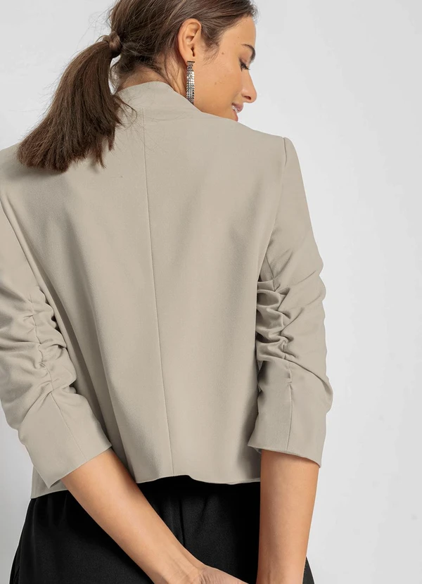 bonprix - Blazer Bege em Alfaiataria 4