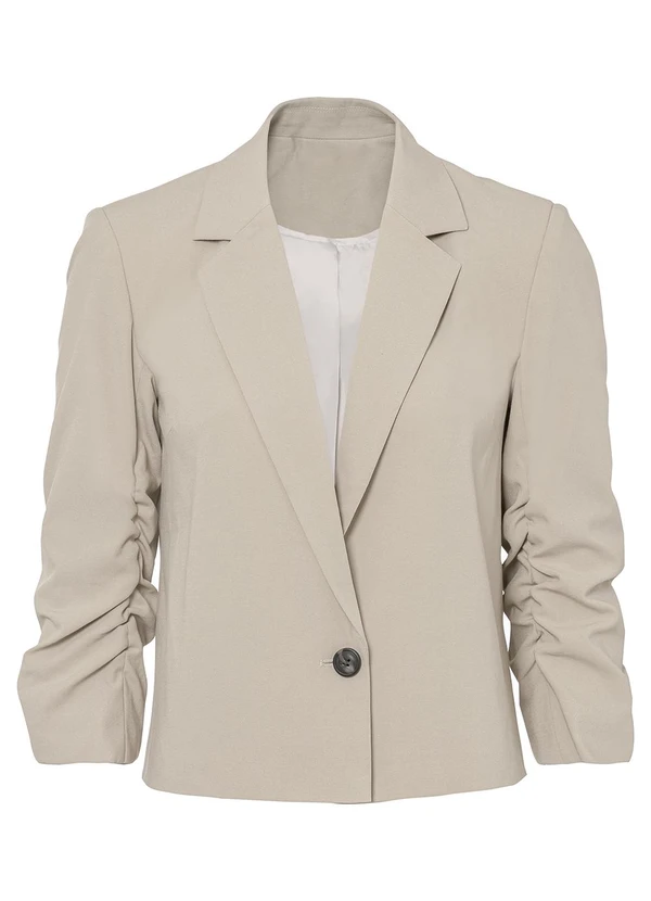 bonprix - Blazer Bege em Alfaiataria 7