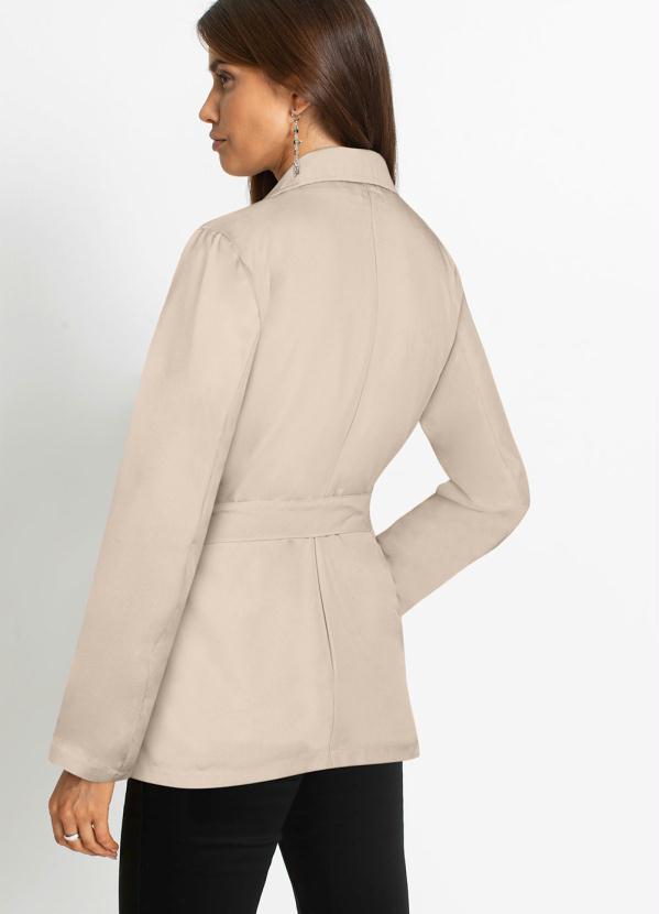 Outlet - Blazer com Amarração Bege 2