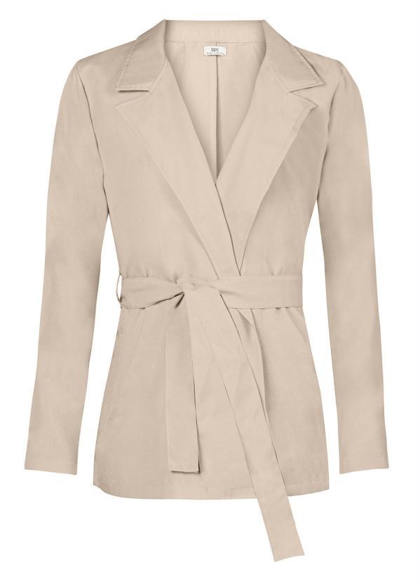 Outlet - Blazer com Amarração Bege 3