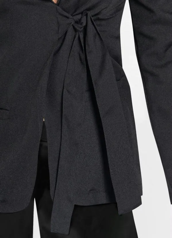 bonprix - Blazer com Amarração Preto 3