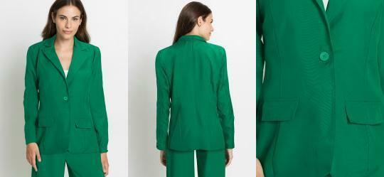 Blazer com Boto Verde
