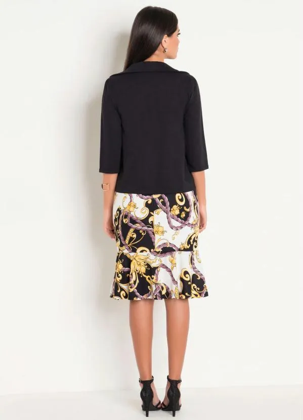 Rosalie - Blazer com Mangas 7/8 Preto 5